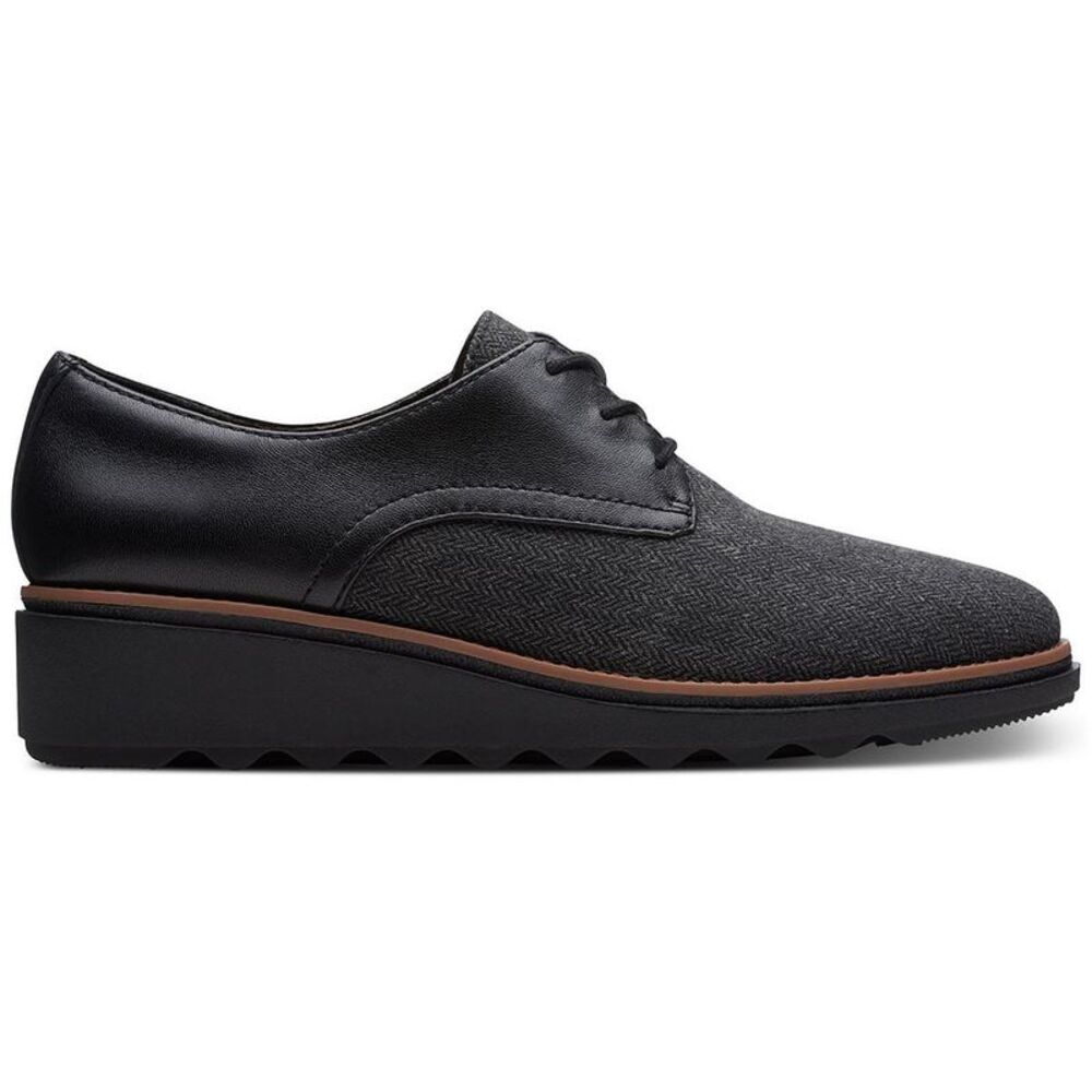 Clarks Black and Gray Women's Shoes - Picture 2 of 2